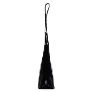 001 3708 Black Leather Hobo Shoulder Bag