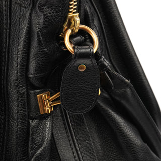 Black Leather Paraty 2-Way Bag