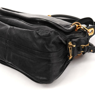 Black Leather Paraty 2-Way Bag