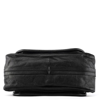 Black Leather Paraty 2-Way Bag