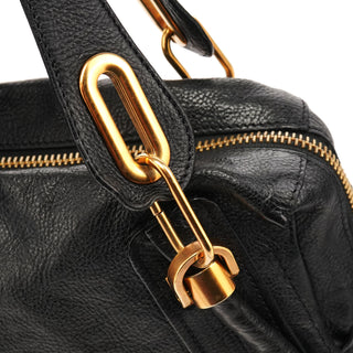 Black Leather Paraty 2-Way Bag
