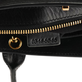 Black White Leather Calf Hair Alice Handbag