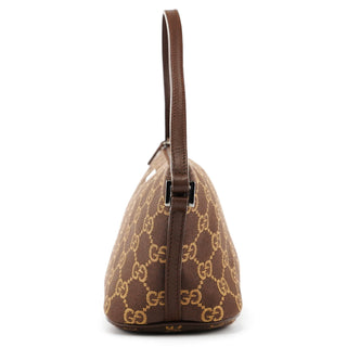 039 1103 Brown GG Boat Pochette