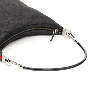 01234 Anthracite Denim Sherry Line Shoulder Bag