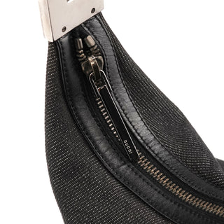 01234 Anthracite Denim Sherry Line Shoulder Bag