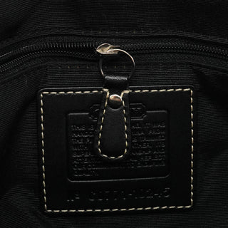 11242 Black Signature Canvas Hamptons Tote Bag