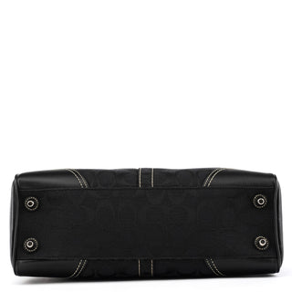 11242 Black Signature Canvas Hamptons Tote Bag