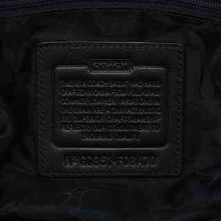 F08A70 Black Leather Hamptons Tote Bag