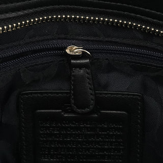 F08A70 Black Leather Hamptons Tote Bag