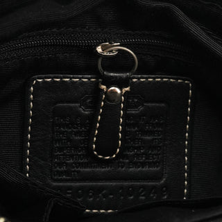 10249 Black Signature Canvas Hamptons Shoulder Bag
