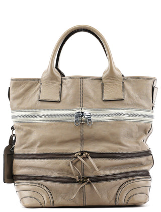 Fall 2006 Greige Leather Gladys Tote Bag