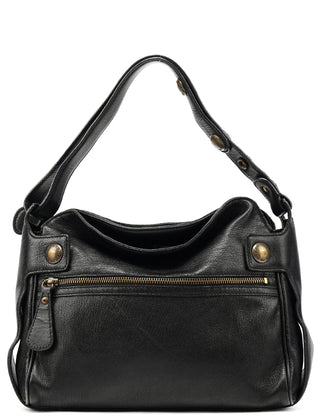 Black Leather Shoulder Bag