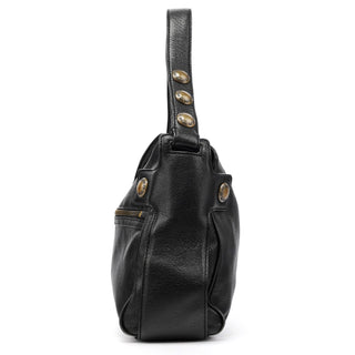 Black Leather Shoulder Bag