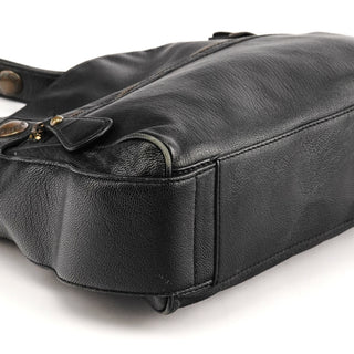 Black Leather Shoulder Bag