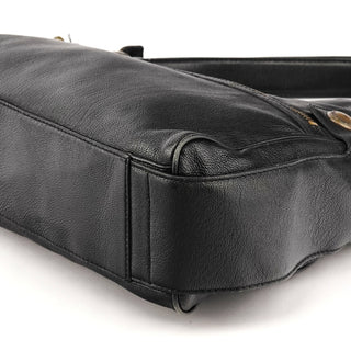 Black Leather Shoulder Bag