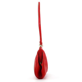 Red Leather Butterfly Shoulder Bag