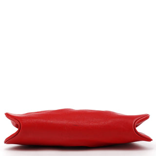 Red Leather Butterfly Shoulder Bag