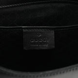 001 4278 Black Leather Hobo Shoulder Bag