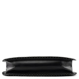 001 4278 Black Leather Hobo Shoulder Bag
