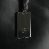 001 4278 Black Leather Hobo Shoulder Bag