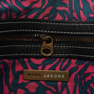 Black Leather Multi-Pocket Shoulder Bag
