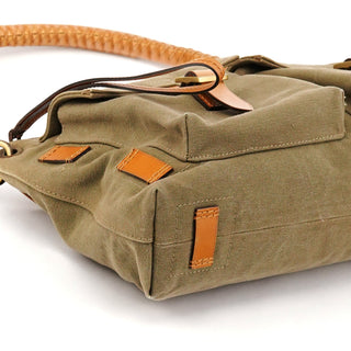 Fall 2002 Khaki Canvas Cargo Pocket Shoulder Bag