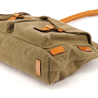Fall 2002 Khaki Canvas Cargo Pocket Shoulder Bag