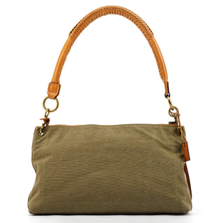 Fall 2002 Khaki Canvas Cargo Pocket Shoulder Bag