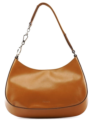 Spring 2000 Light Brown Calfskin Cleo Shoulder Bag