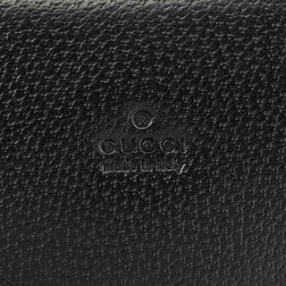 002 1035 Black Leather Bamboo Tote Bag