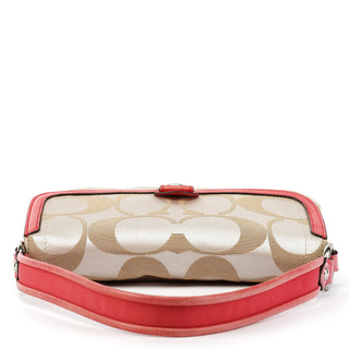 18353 Beige Pink Signature Canvas 2-Way Bag