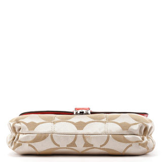 18353 Beige Pink Signature Canvas 2-Way Bag
