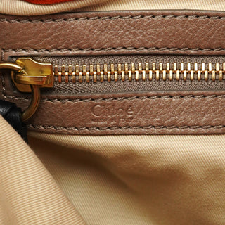 Orange Leather Bay Crossbody Bag