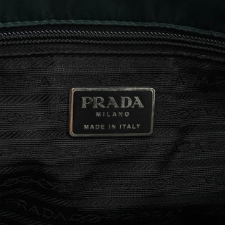 B6242 Dark Green Tessuto City Nylon Tote Bag
