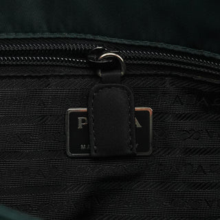 B6242 Dark Green Tessuto City Nylon Tote Bag
