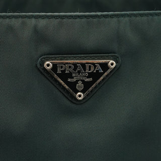 B6242 Dark Green Tessuto City Nylon Tote Bag
