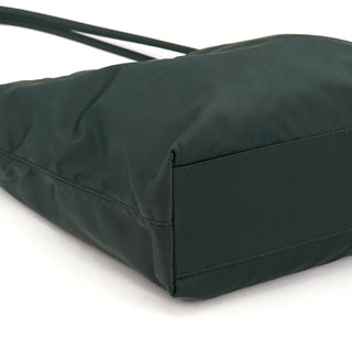 B6242 Dark Green Tessuto City Nylon Tote Bag