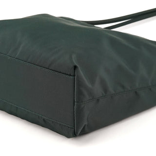 B6242 Dark Green Tessuto City Nylon Tote Bag