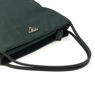 B6242 Dark Green Tessuto City Nylon Tote Bag