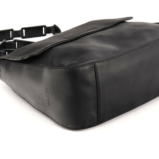 1998 Black Calfskin Vitello Plex Shoulder Bag