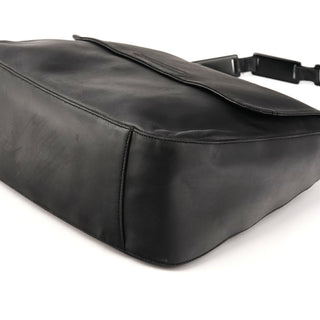 1998 Black Calfskin Vitello Plex Shoulder Bag