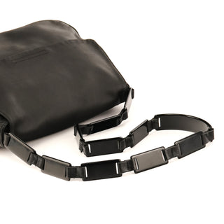 1998 Black Calfskin Vitello Plex Shoulder Bag