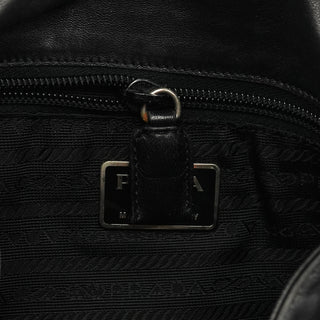 1998 Black Calfskin Vitello Plex Shoulder Bag