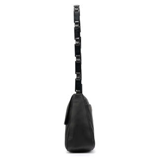 1998 Black Calfskin Vitello Plex Shoulder Bag
