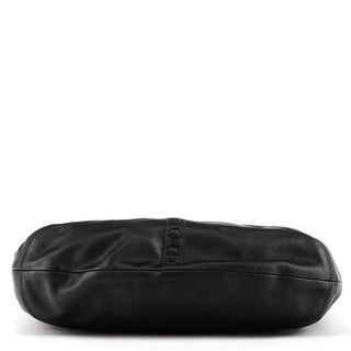 F13108 Black Leather Soho Hobo Shoulder Bag