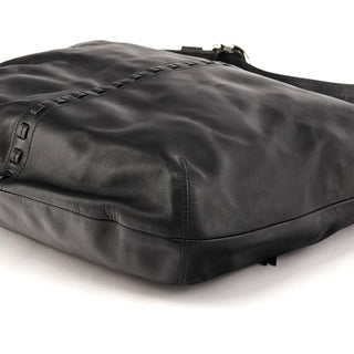 F13108 Black Leather Soho Hobo Shoulder Bag