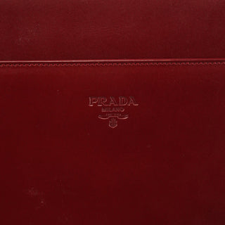 Burgundy Vitello Leather Top Handle Bag