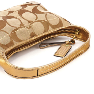 11599 Beige Gold Ergo Hobo Shoulder Bag