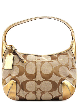 11599 Beige Gold Ergo Hobo Shoulder Bag