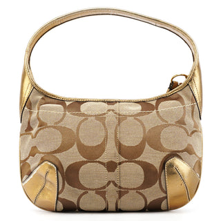 11599 Beige Gold Ergo Hobo Shoulder Bag